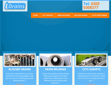 Tablet Screenshot of idrains.com